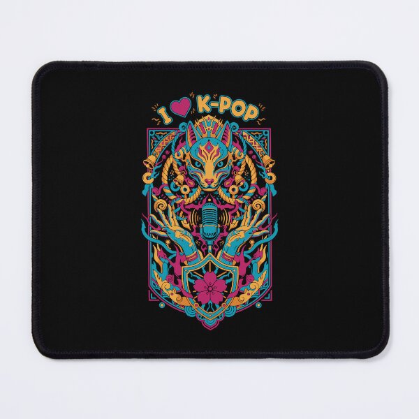 Item preview, I Love K-Pop Korean Music Cute Anime Fox designed and sold by LuminOrb.
