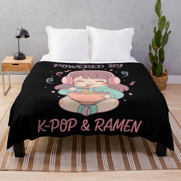 Item preview, Powered By K-Pop And Ramen Kpop Korean Music Cute designed and sold by LuminOrb.
