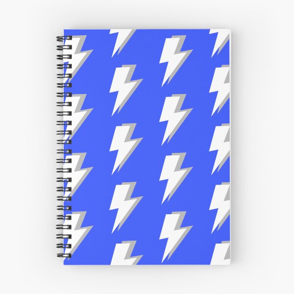 Item preview, White and Grey Lightning on a Blue Background designed and sold by OneThreeSix.