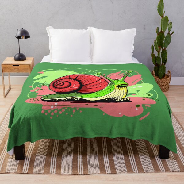 Item preview, Colorful Snail | Green and Red Modern Illustration designed and sold by MartynaKanik.