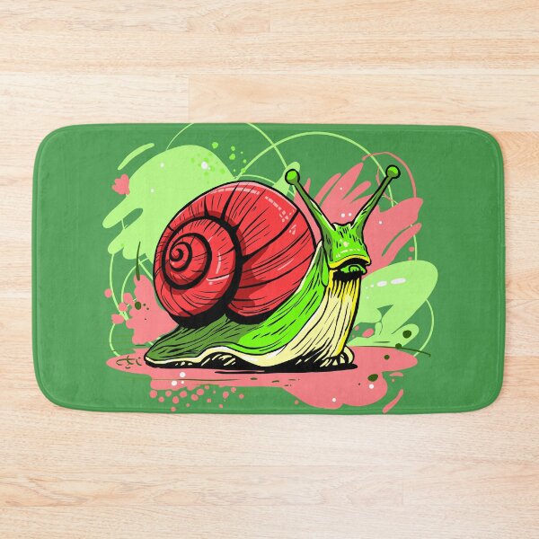Item preview, Colorful Snail | Green and Red Modern Illustration designed and sold by MartynaKanik.