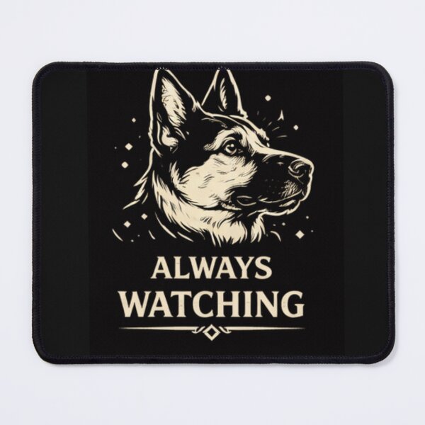 Item preview, German Shepherd Personality Art – Always Watching Dog Design designed and sold by Mosogoloso.