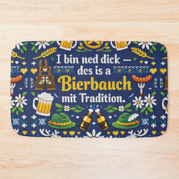 Item preview, Beer belly with traditional knitwear design designed and sold by Mauswohn.