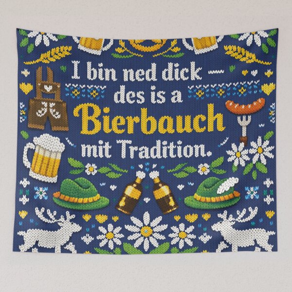 Item preview, Beer belly with traditional knitwear design designed and sold by Mauswohn.