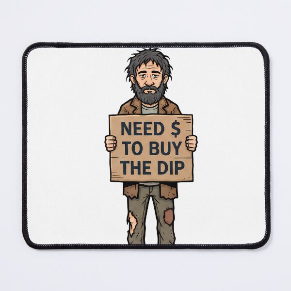 Item preview, Need more cash TO BUY THE DIP– Feel The Crypto Crash designed and sold by CryptoCactus.