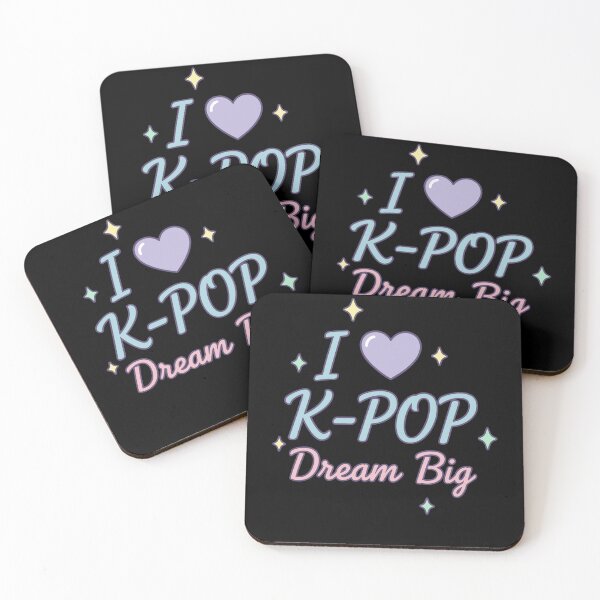 Item preview, I Love K-Pop Dream Big Cute Korean Music Fan designed and sold by LuminOrb.