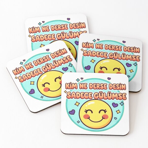 Item preview, Just Smile - Inspirational Turkish Quote Positivity Art designed and sold by RS-Globalist-.