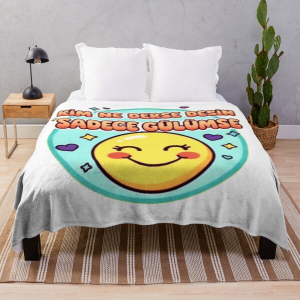 Item preview, Just Smile - Inspirational Turkish Quote Positivity Art designed and sold by RS-Globalist-.