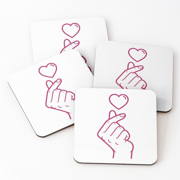 Item preview, Kpop Korean Music Cute Finger Heart Love Korea designed and sold by LuminOrb.