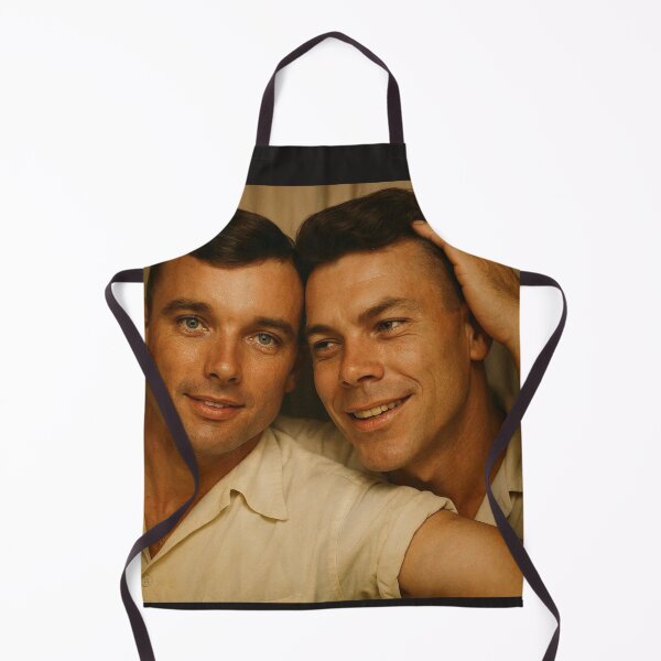 Item preview, Vintage 1950s Together Forever Hyperrealism Two Smiling Men Embracing designed and sold by ItsAKinkThing.