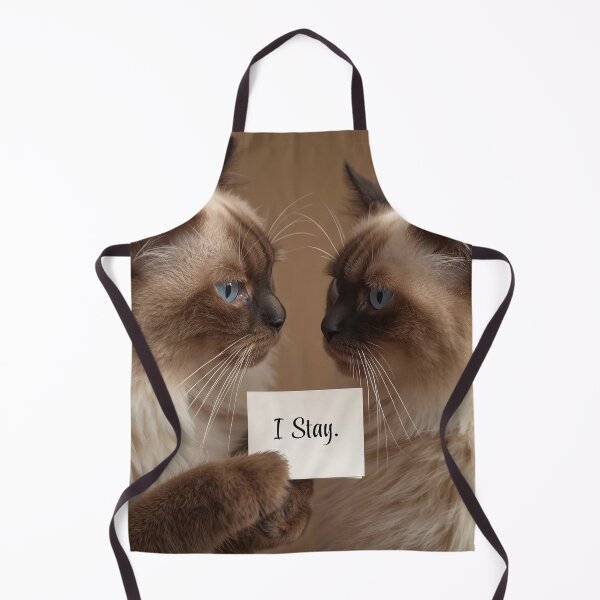 Item preview, Birman_Promise Day | “I Stay” Minimal Emotional Cat Art | ArtivaNest Pet Verse designed and sold by ArtivaNest.