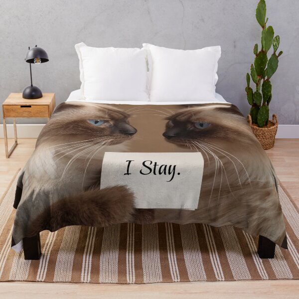 Item preview, Birman_Promise Day | “I Stay” Minimal Emotional Cat Art | ArtivaNest Pet Verse designed and sold by ArtivaNest.