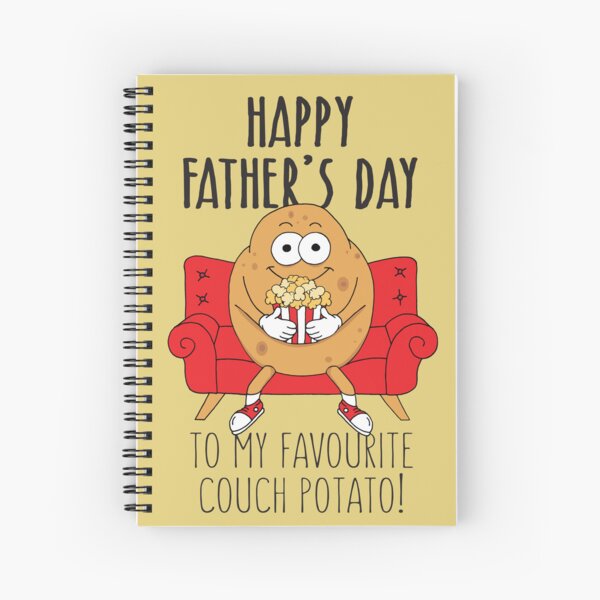 Item preview, Funny Fathers Day Couch Potato Quote designed and sold by HotHibiscus.