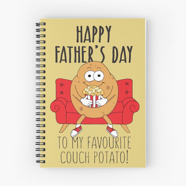 Item preview, Funny Fathers Day Couch Potato Quote designed and sold by HotHibiscus.