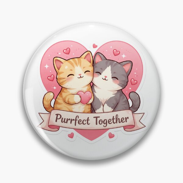 Item preview, Love cats on Valentine's Day designed and sold by CadresSauvages.