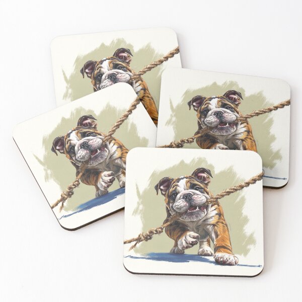 Item preview, Tug of War English Bulldog Puppy designed and sold by LawleyKingdom.
