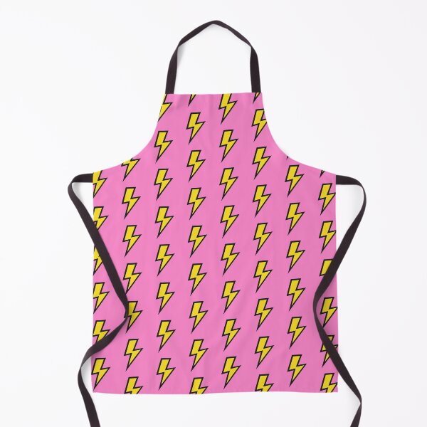 Item preview, Yellow Lightning Bolts with Pink Background designed and sold by OneThreeSix.