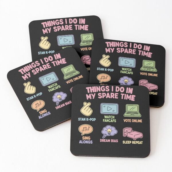 Item preview, Things I Do In My Spare Time Stan Kpop Korean designed and sold by LuminOrb.