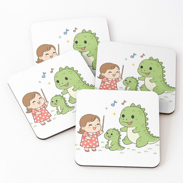 Item preview, Cute Dinosaur Teacher Giving Advice in Classroom – Kids Learning Cartoon Illustration designed and sold by MeeraArts&Crafts.