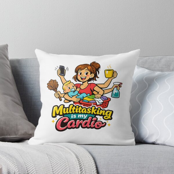 Item preview, Multitasking Is My Cardio – Funny Mom Life Illustration | Mother’s Day Gift designed and sold by MirAgency.