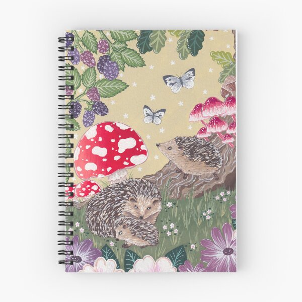 Item preview, Whimsical Woodland Hedgehog Family designed and sold by WildWoodPrint.