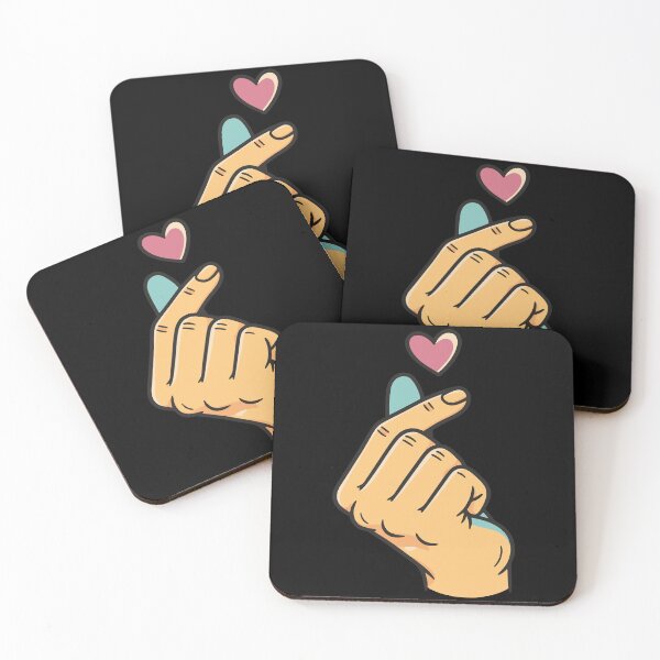 Item preview, Kpop Korean Finger Heart Cute Love Korean Music designed and sold by LuminOrb.