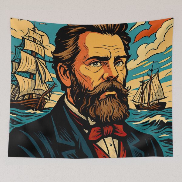 Item preview, Herman Melville, author | Comics stylCartoone -  designed and sold by ComicsFactory.