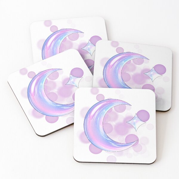 Item preview, Holographic Moon – Aesthetic Illustration designed and sold by iamKRUK.