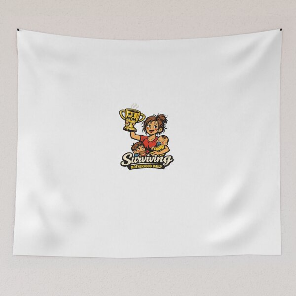 Item preview, Surviving Motherhood Daily – #1 Mom Funny Illustration | Mother’s Day Gift designed and sold by MirAgency.