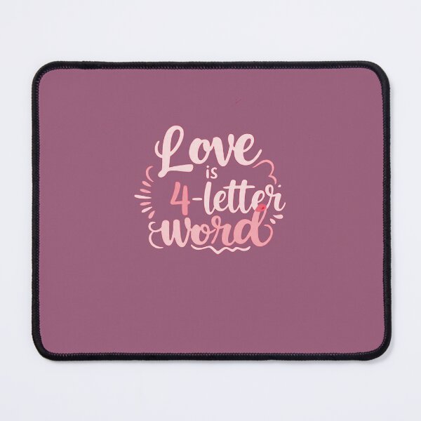 Item preview, Love Is Four Letters Word designed and sold by Glow&Vibe.