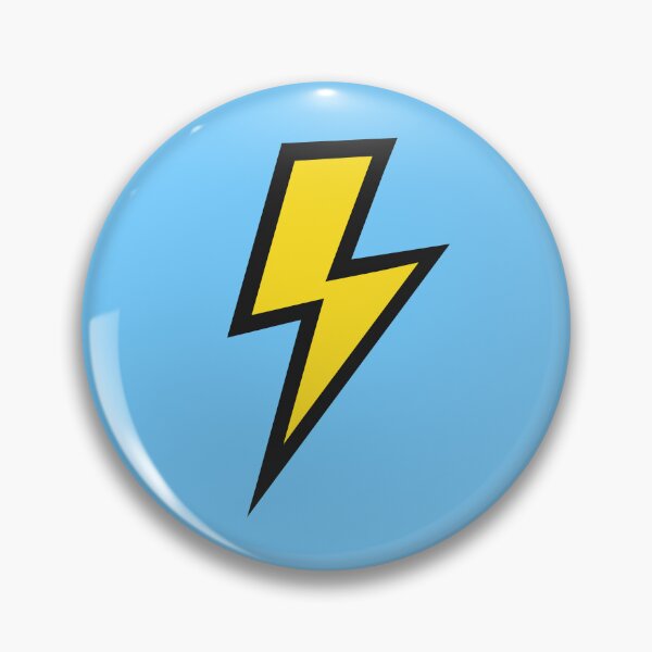 Item preview, Yellow Lightning Bolts with Bright Blue Background  designed and sold by OneThreeSix.