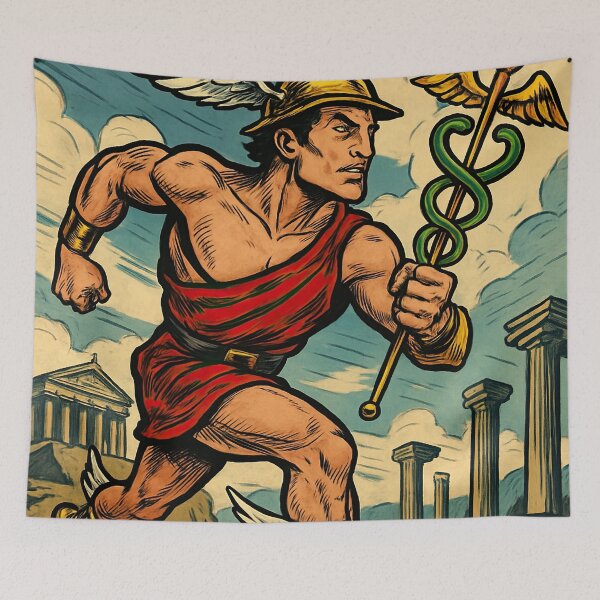 Item preview, Hermes, Greek herald of the gods | Comics stylCartoone -  designed and sold by ComicsFactory.