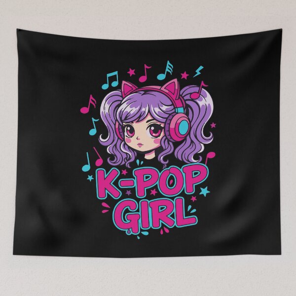 Item preview, K-Pop GIRL Cute Korean Pop Anime Music Korea designed and sold by LuminOrb.