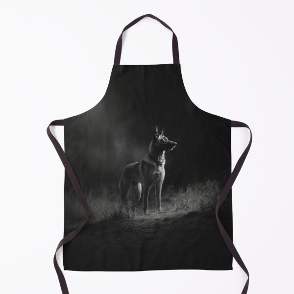 Item preview, A watchful Belgian Malinois standing guard at dusk, Dogs in Motion designed and sold by CDC40.