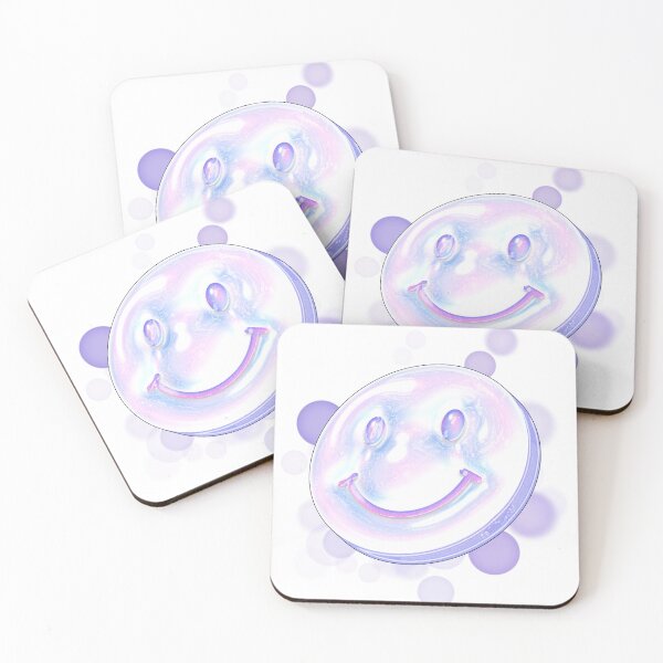 Item preview, Holographic Smiley Face – Aesthetic Illustration designed and sold by iamKRUK.