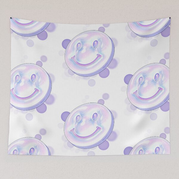 Item preview, Holographic Smiley Face – Aesthetic Illustration designed and sold by iamKRUK.