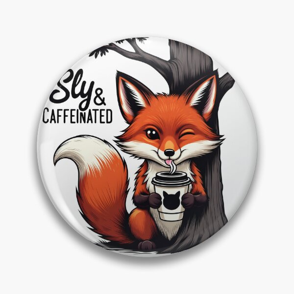 Item preview, Caffeinated Fox designed and sold by SunDrift.