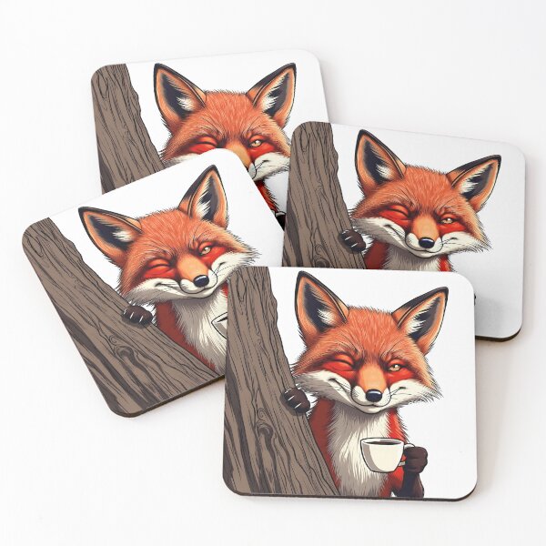 Item preview, Caffeinated Fox designed and sold by SunDrift.
