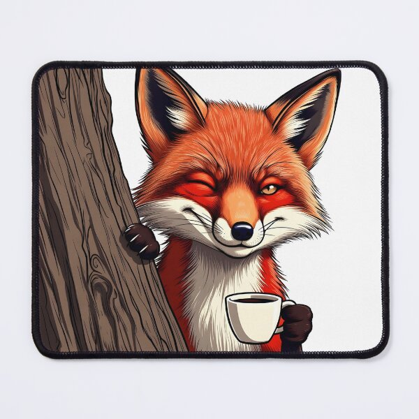 Item preview, Caffeinated Fox designed and sold by SunDrift.