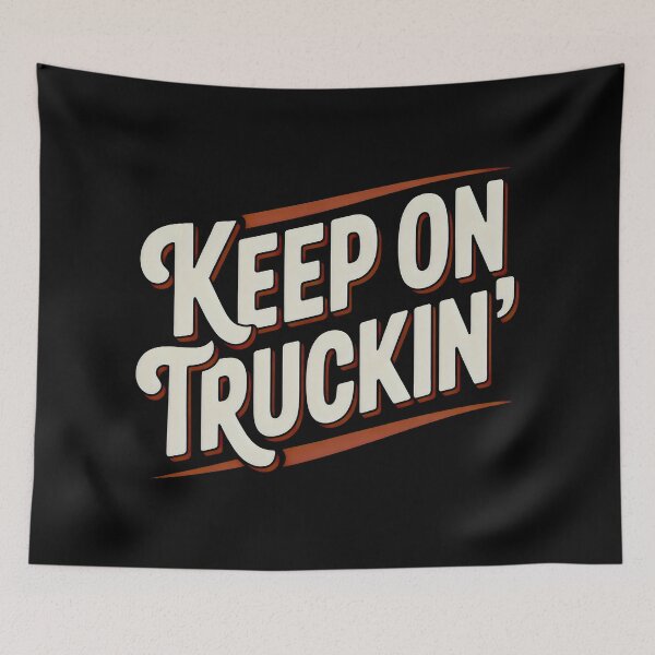 Item preview, Vintage Keep on Truckin Typography designed and sold by SplashTastic.