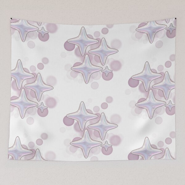 Item preview, Holographic Stars – Aesthetic Illustration designed and sold by iamKRUK.
