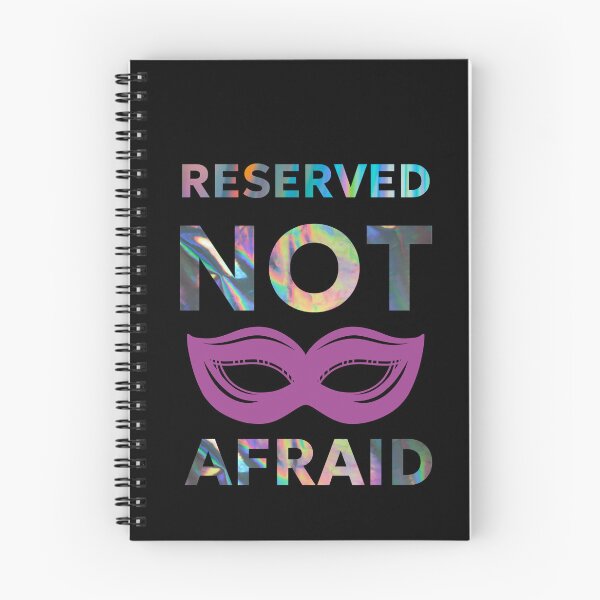 Item preview, Reserved Not Afraid | Quiet Confidence T-Shirt designed and sold by RALYSHOP.