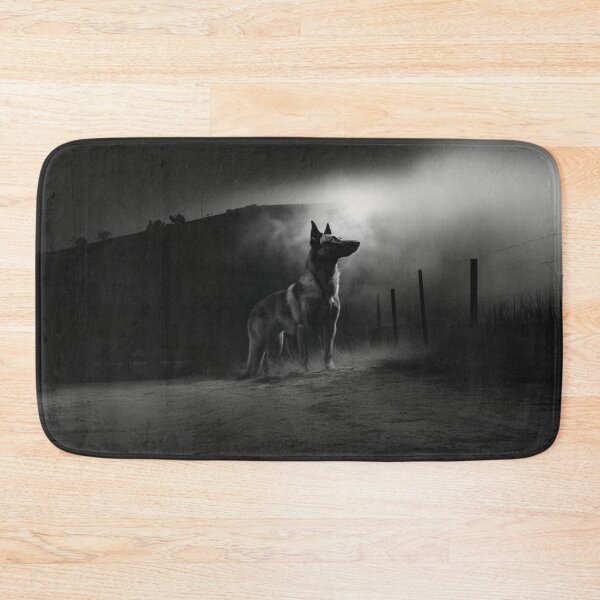 Item preview, A watchful Belgian Malinois standing guard at dusk, Dogs in Motion designed and sold by CDC40.