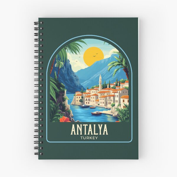 Item preview, Antalya Vintage Travel Illustration designed and sold by HomeLivingCo.