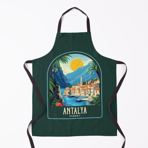 Item preview, Antalya Vintage Travel Illustration designed and sold by HomeLivingCo.