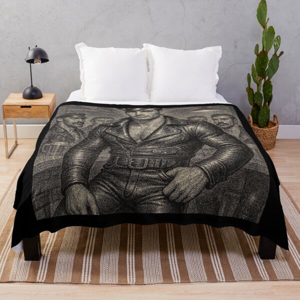 Item preview, 1950s Vintage Black & White Tom of Finland Tribute Rock Steady Gay Pride Graphic Design designed and sold by ItsAKinkThing.
