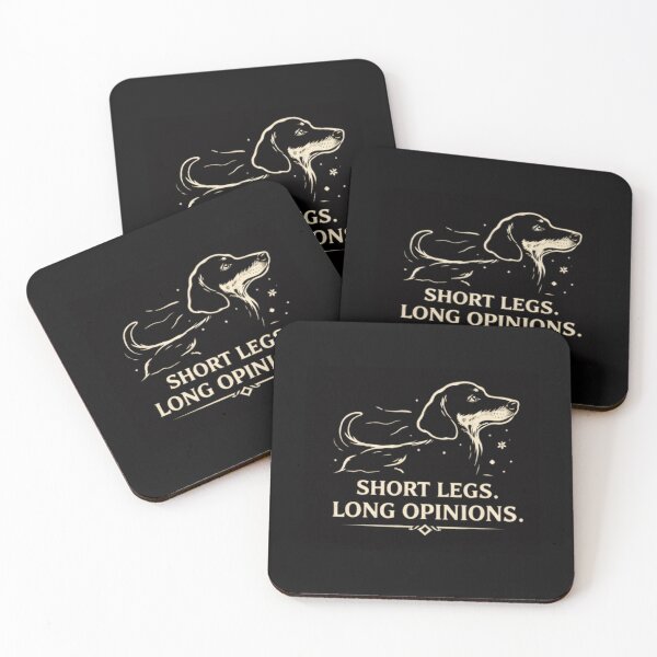 Item preview, Dachshund Personality Art – Short Legs Long Opinions designed and sold by Mosogoloso.