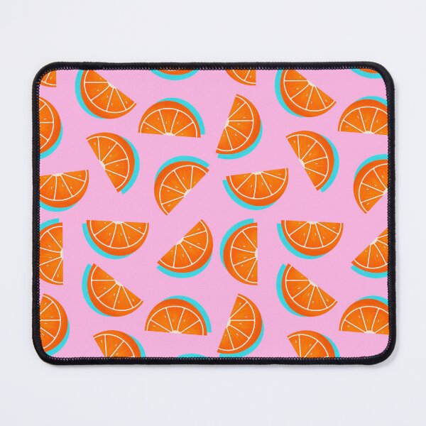 Item preview, Tangy orange slices on pink background designed and sold by Thursday-Child.