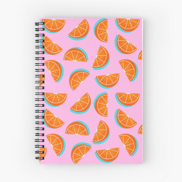 Item preview, Tangy orange slices on pink background designed and sold by Thursday-Child.