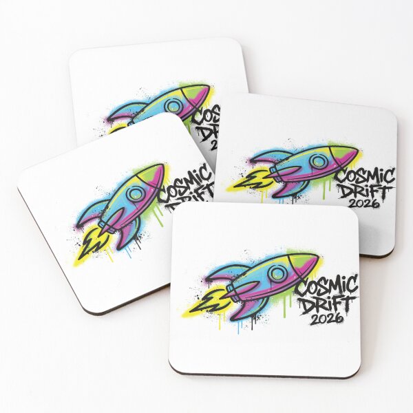 Item preview, Cosmic Drift Graffiti Rocket Tee designed and sold by Anil Sutradhar.